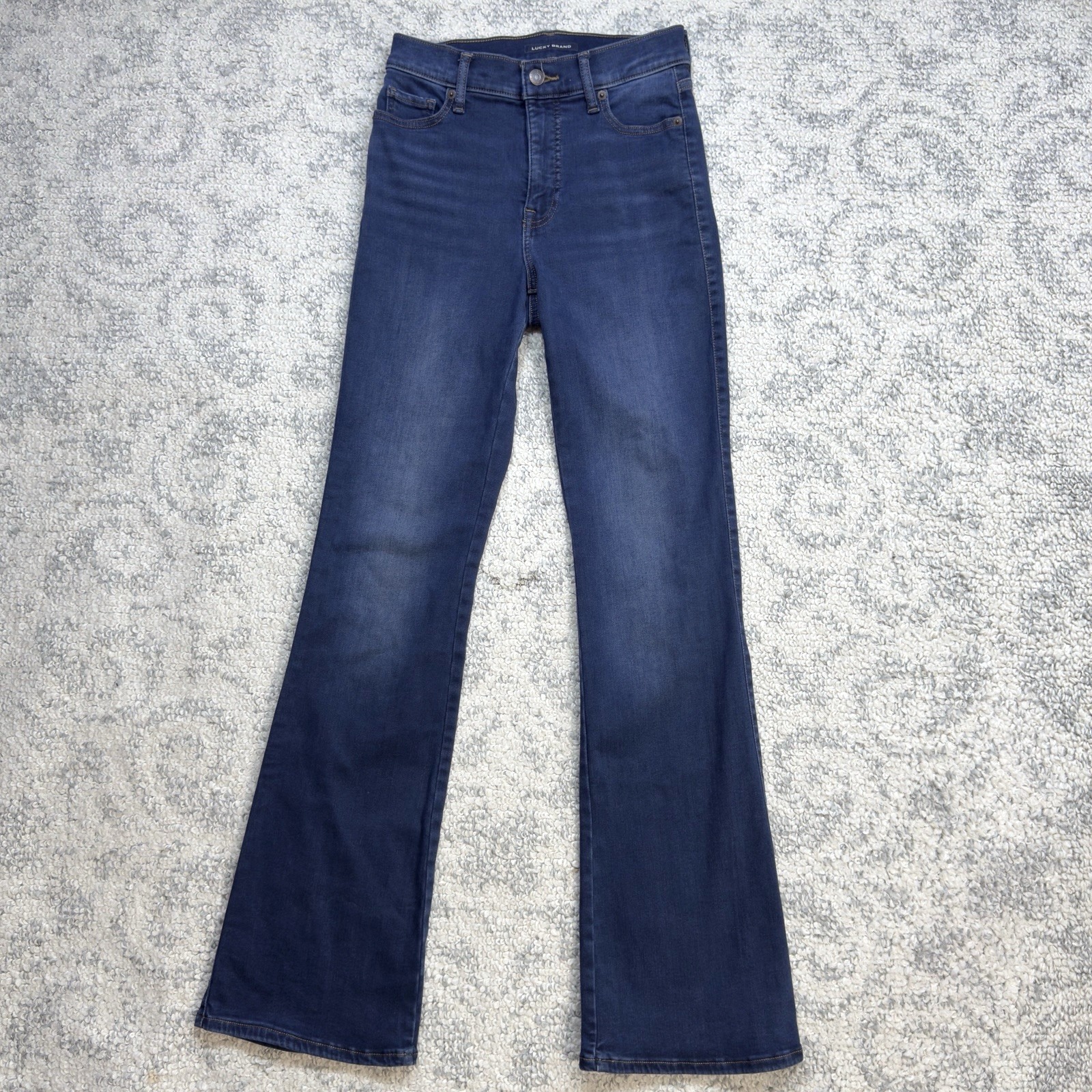 Lucky Brand Dark Wash Uni High Rise Bootcut Denim Jeans Stretch Classic Size 2